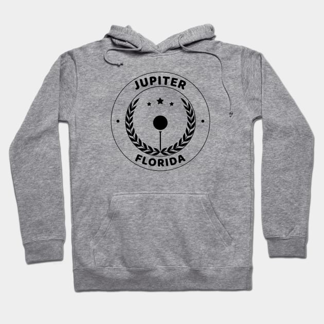 Jupiter, Florida Golf Hoodie by Mountain Morning Graphics